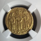 Heraclius With Her  Constantine  And Heraclonas Byzantine Av Solidus Ngc Au 4 5