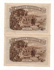 Angola Portugal 2 X 50 Centavos 1923 Pick 63 Xf au Look Numbers