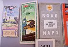 5 Vintage Foreign Travel Road Maps France London England Africa Netherlands Orig