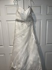 Elegant Wedding Dress By Venus Rhinestone Strapless Size 14 New With Tags 