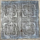 Antique Metal Tin Ceiling Tile 24    X 24  Salvaged Vintage 