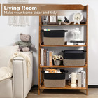 Cube Storage Bins - Towel  Book  Cloth  Shoes  Closet Shelf Woven Baskets For Of