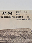 Mccall s 5194 Gown Dress Sewing Pattern Ladies 14 Vtg 50 s Uc Wedding Event