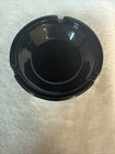 Las Vegas Hilton The International Hotel Casino Ashtray Black Glass Euc