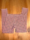 Kids Pair Of Oshkosh B gosh Pink  Navy Blue Plaid Leggings