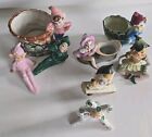 8 Vintage Pixie Ceramic Elves  Made In Japan