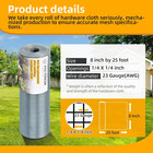 Hardware Cloth 8x25 Ft 1 4 Inch Mesh Galvanized Chicken Wire Fencing