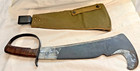 Us Wwii Woodman s Pal 281 Knife Canvas Scabbard Ww2 Fighting Knife  Axe  Machete
