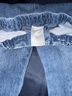 Circo Girls 12-18m Blue Denim Pull-on Ankle Jeans Elastic Waist Floral Patch