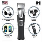 Wahl Usa Lithium Ion Rechargeable Electric Nose Hair Beard Trimmer Set For Men