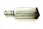 Antique Armas Gray Colored Glass Bottle Quack Medicine 7  Tall Embossed Grey