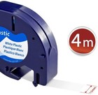 Compatible Dymo Letratag Refill 91331 12mm White Plastic Label Tape Lt-100h 1 2 