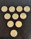 Set Of 10 Vintage  1 00 Casino Gaming Tokens