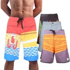 Men s Summer Beach Swim Trunks  Stretch Surf Board Shorts With Fun Prints