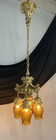 Restored Antique Vtg Chandelier Victorian Art Nouveau French Rococo Bronze Brass