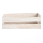 Gray Wood Crate Set Decorative Storage Stacking Nesting Crates W  2 Handles New
