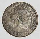 1845 Honduras Two 2 Reales Rare Type  Water environmental Damage 4 67g -5384-