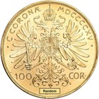 Austria Gold 100 Coronas   9802 Oz  - Bu - Random Date