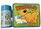 1982 Heathcliff Aladdin Metal Lunch Box With Thermos Complete Vintage Rare