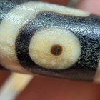 Ancient Tibetan Dzi Beads Old Agate 3 Eye Totem Amulet Pendant 50  12mm  2799