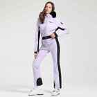 One-piece Ski Suit Women Thickening Snowboard Female Overalls Winter Windproof