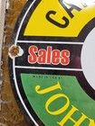 Vintage Caterpillar Porcelain Sign 10  Intl Harvester John Deere Tractor Farm