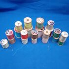 Vintage Wooden Thread Spools Lot 21 Coats Clark Talon Sewing Notion 