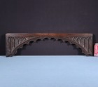 32  Vintage French Solid Beech Wood Highly Carved Neo Gothic Arched Panel