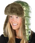 Women s Winter Hat With Faux Fur Earflaps - Warm Ushanka One Size New Olive