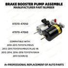 Anti Lock Abs Brake Booster Pump Assembly For Toyota Prius 2010-2015 47070-47050