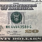  20 Twenty Dollar Bill Federal Reserve 2013 Note Dallas Mk 44443589 G   Fancy