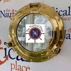 Porthole Mirror   Shiny Brass Finish  large Nautical Cabin Wall Mirror D  cor 24 