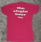 Rare 1985 Magenta Madonna Vintage T-shirt Like A Virgin Tour Original Used Worn