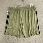New Adidas Aeroready Men s 3xl Stripe Active Shorts Silpe black Performance
