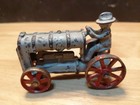 Vintage Arcade Style Gray Cast Iron Tractor 3 1 2