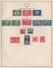Us 1909-1923 Collection Of 45 Mint Hinged On 3 Album Pages Only 2 Used