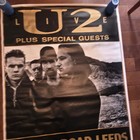Vintage U2 Joshua Tree Tour Poster Elland Road Leeds 1987 Concert Large 40x60