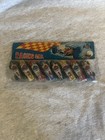 Vintage 1950s Tin Racing Car Toy Set 8 Pcs In Original Package