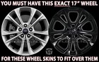 4 Black 2017-2019 Ford Escape Se Sel 17  Wheel Skins Hub Caps Rim Full Covers