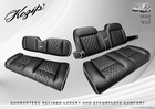 Kozip Club Car Ds Golf Cart Front rear Seat backrest Cushions Black