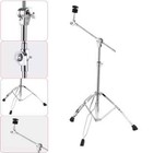Heavy-duty Cymbal Straight Boom Stand Double Braced Thicken Alloy Support Rack