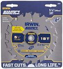 Irwin Tools Marathon Carbide Cordless Circular Saw Blade  5 1 2-inch  18t 