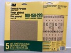 3m 9005na 11  L X 9  W  100  150 And 220 Grit Aluminum Oxide Sandpaper 10 Sheets