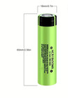 4 Pack Flat 3 7 Volt 18650 Rechargeable 3000 Mah Batteries Lithium   Accessory