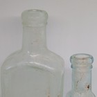 Vintage Clear Glass Apothecary Medicine Bottle Lot Of 5 7 In   Smaller Aqua 