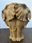 Vtg Jaimy  c  Elephant Planter Vase Sculpture 10    Holder 3d Realistic Resin