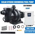 Solar Hybrid Swimming Pool Pump Kits 900w With Ac dc Auto-switching Controller