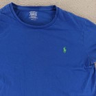 Polo Ralph Lauren Shirt Mens L Blue 100  Cotton Blue T Shirt Custom Fit