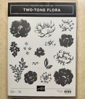 Stampin Up Stamp die Set Bundle   Two-toned Flora   Used- Floral Background Die 