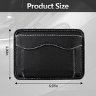 Car Side Pocket Organizer  Mini Leather Storage Bag For Car Seat  Holds Document